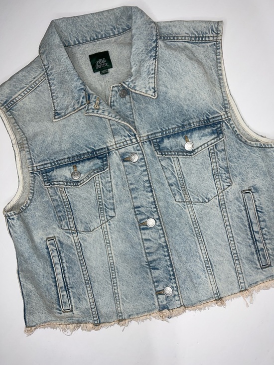 wild fable Jackets & Blazers - Wild Fable Light Blue Denim Vest size M